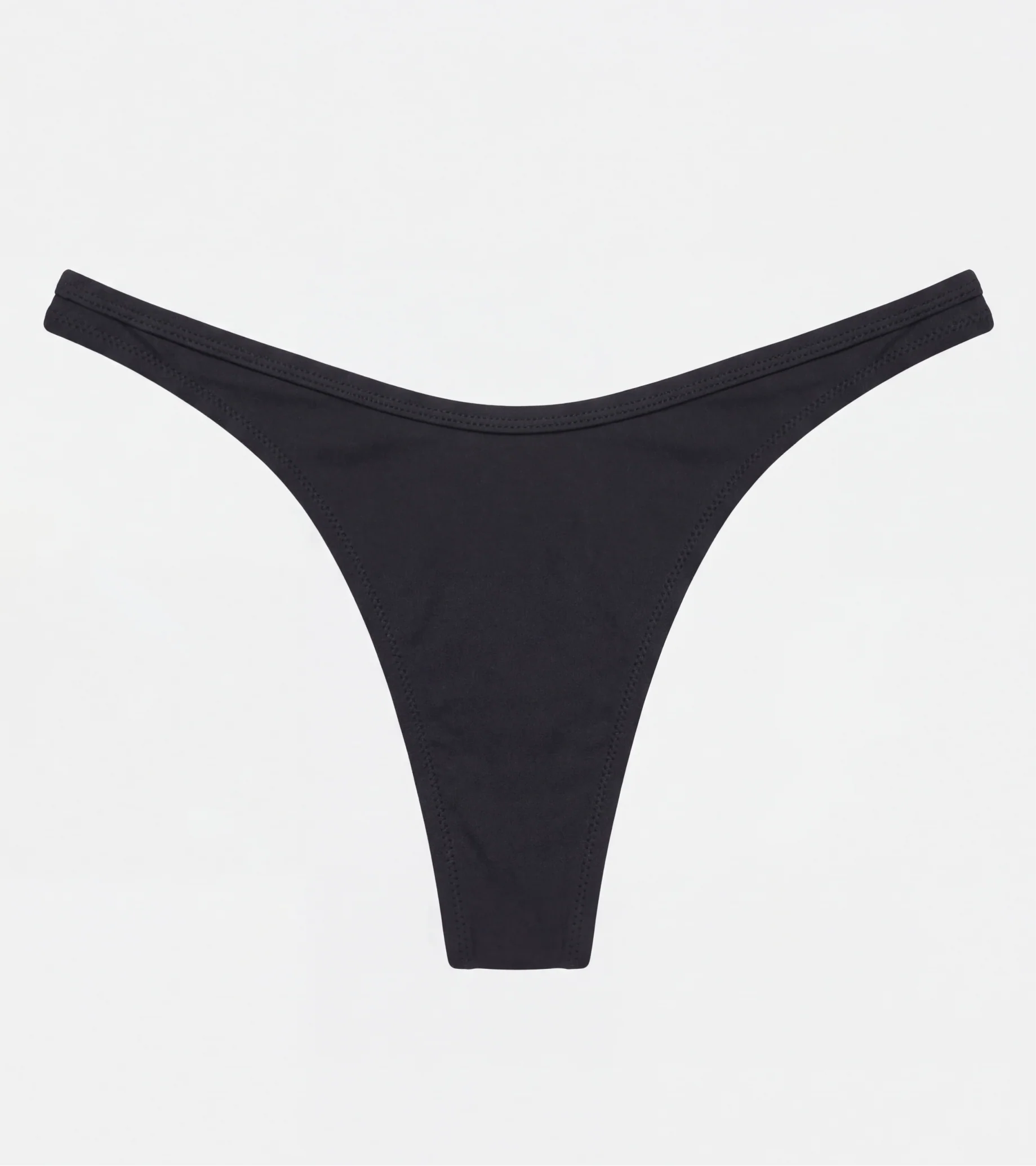 Swimwear - Thong - Black - Image 3